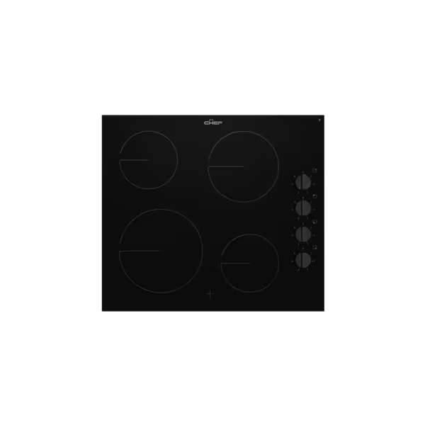 Chef 60cm Ceramic Electric Cooktop, Knob Control