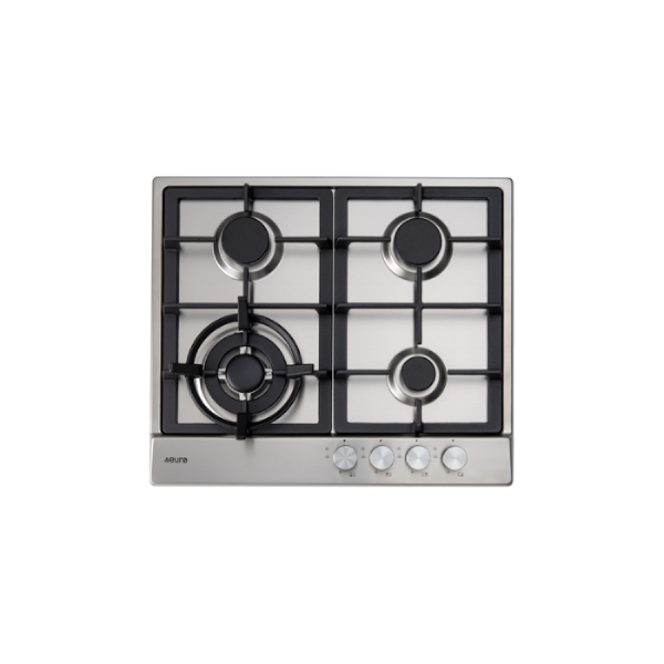 Euro Appliances 60cm Gas Cooktop Stainless Steel 4